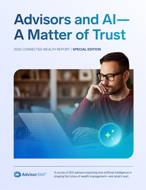 Advisors and AI - A Matter of Trust: 2026 Connected Wealth Report, AI Edition cover