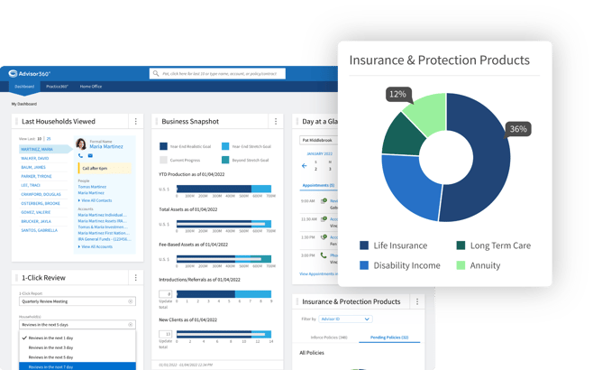 advisor experience screen