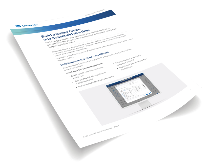 insurance fact sheet mockup