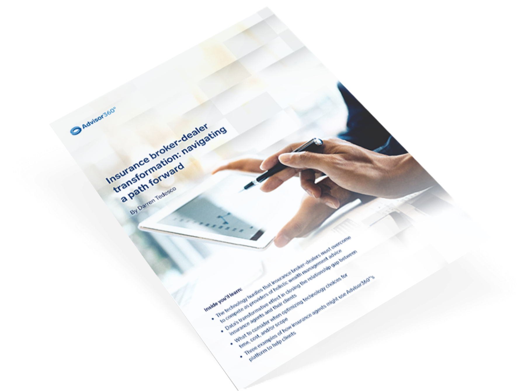 insurance white paper mockup