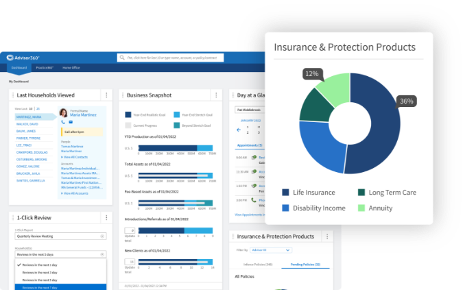 advisor experience screen