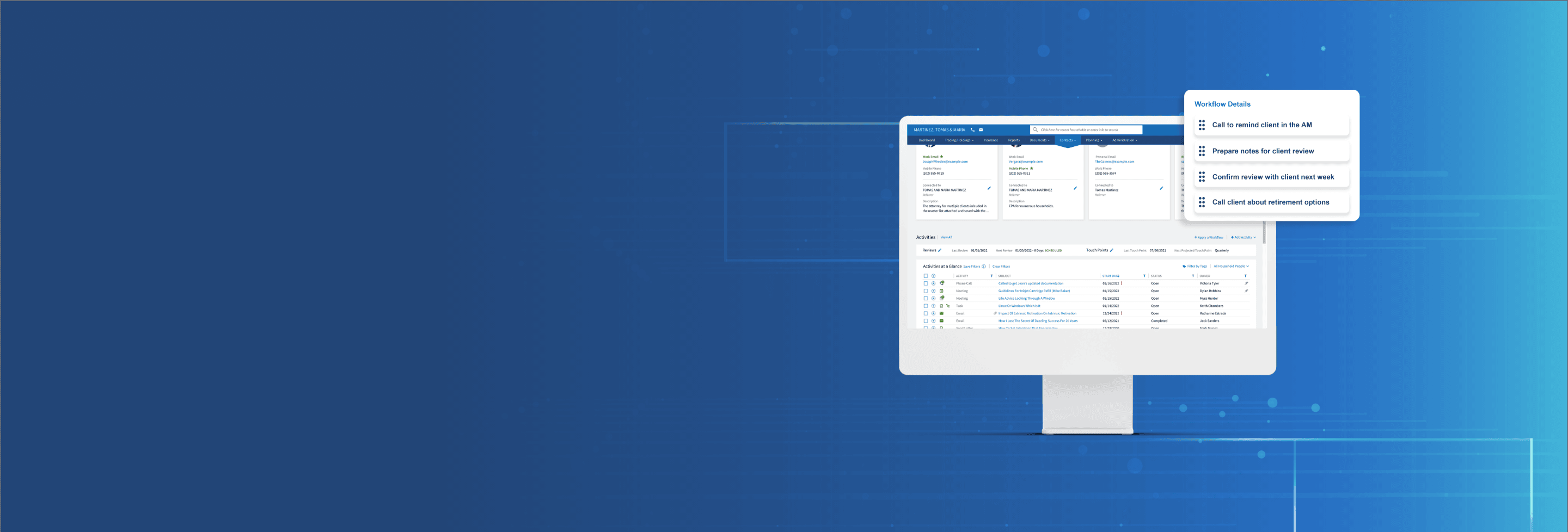Books and records Wealth management data Advisor360°