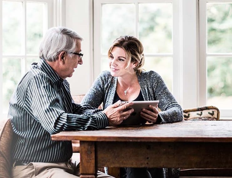 insurance-homepage-two Insurance agent speaking with client.